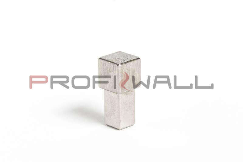 ACÉL SAROK 12,5mm ProfiWall rozsdamentes szálcsiszolt acél