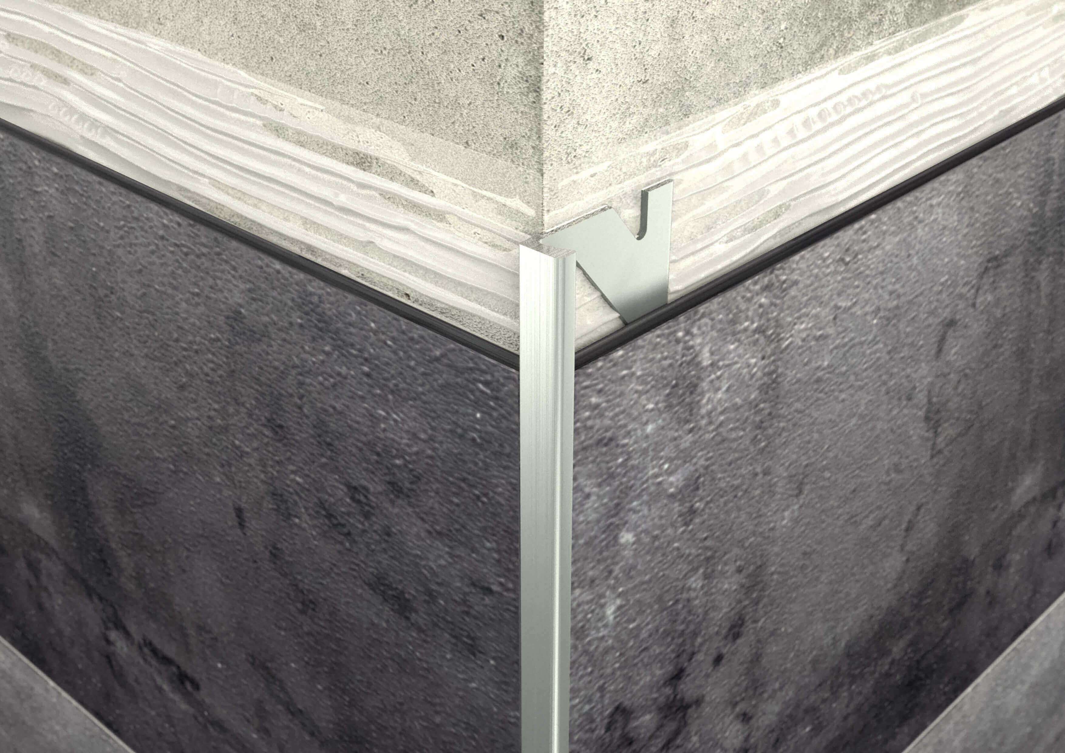 ALU L 4,5mm profil elox ezüst 2,5M ProfiWall