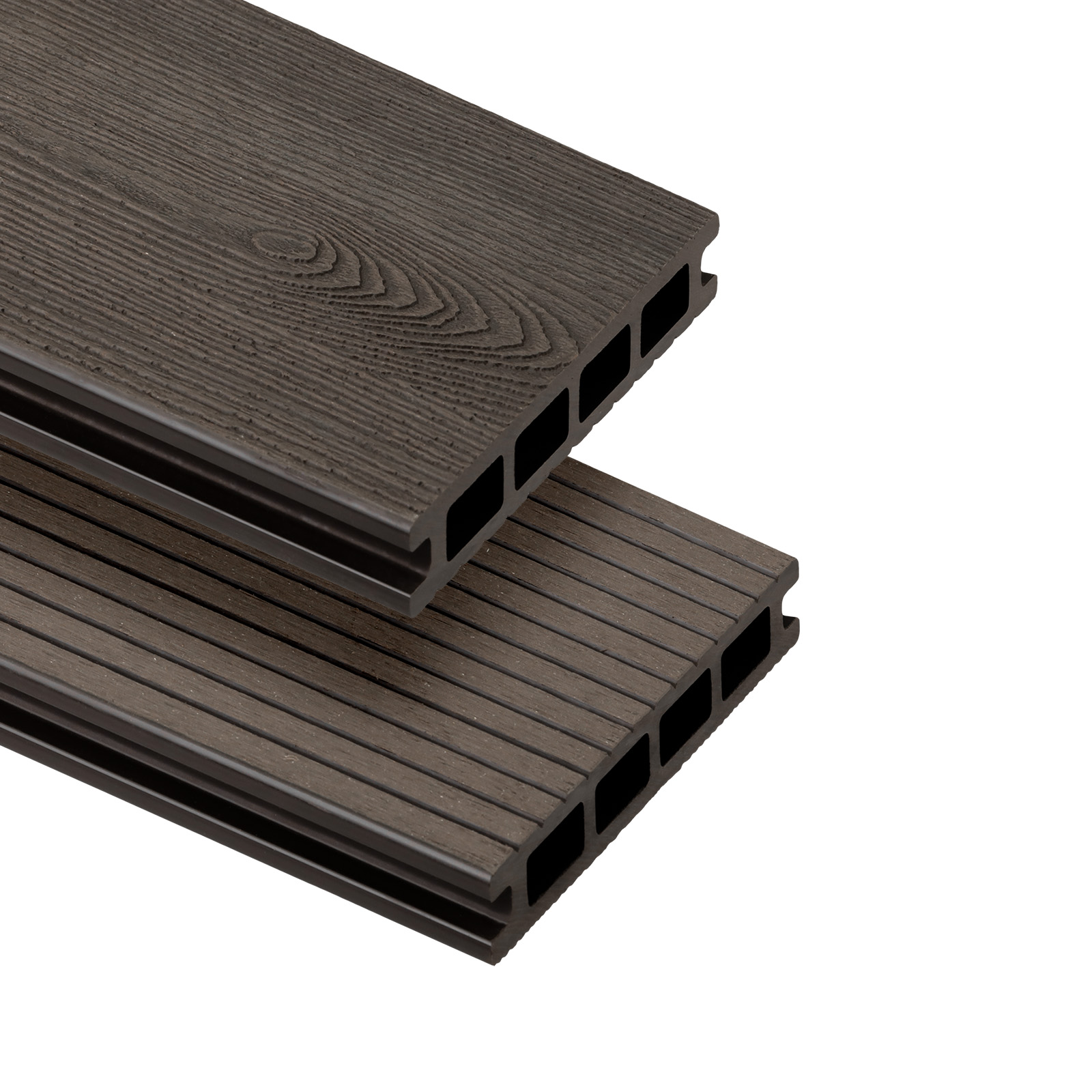 BERGDECK S140 WPC teraszpadló 2,5x14x220 cm - 0,30 m2 Ébenfa